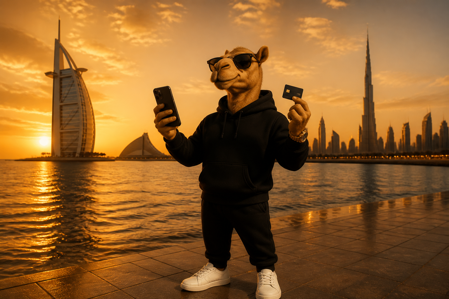 Broke Camel checking a crashing portfolio